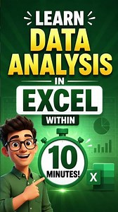 Learn Data Analysis in Excel in 10 Minutes | Excel Data Analysis Tutorial for Beginners