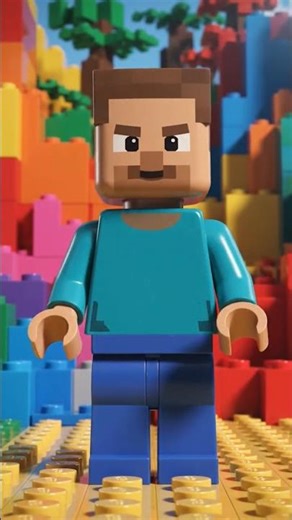 Minecraft Steve has turned into a Lego man