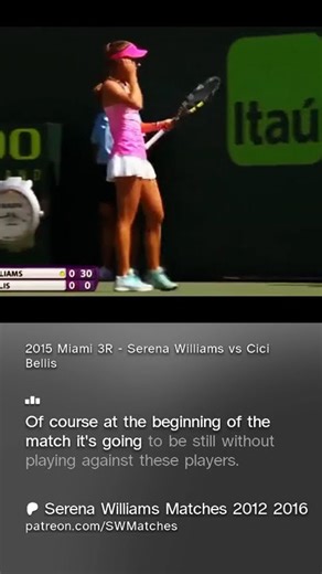 2015 Miami Open 3R - Serena Williams vs Cici Bellis