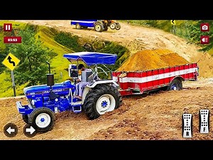 Real Tractor Trolley Cargo Farming Simulator - New Tractor Transport Game - Android Gameplay