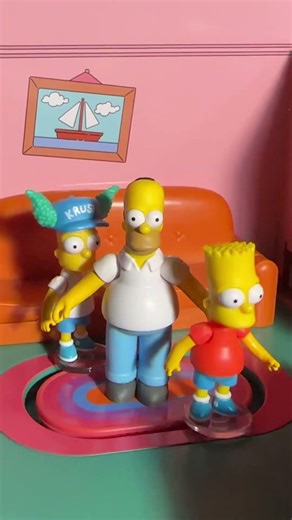 Two Barts messing around with Homer#Simpsons#Toys#Jakks