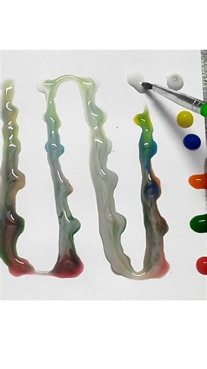 🌈 Colour drops💧#ColorMixing #colors #watercolorpainting #satisfying #art #colourdropsvideo