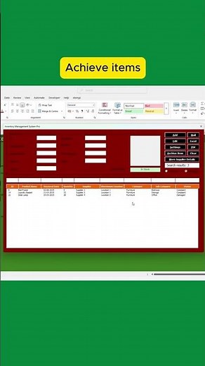 Watch Your Inventory Organize Itself #excel #automation #tutorial
