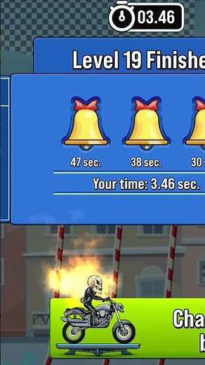 (World record) Moto X3M winter level 19 (3.46 sec.)