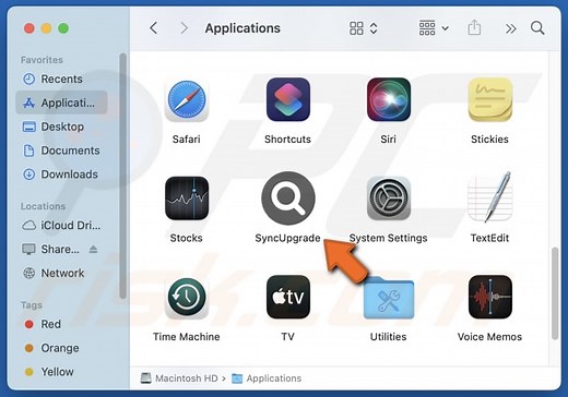 SyncUpgrade Adware (Mac)