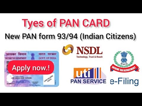 PAN card form Change | New PAN form 93/94 indian Citizens | Open PAN portal