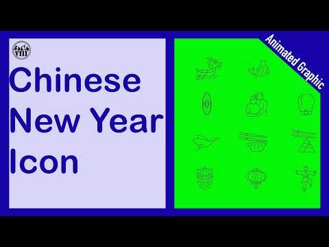 【Eight Production】Animated Graphic | Chinese New Year | Icon GreenScreen