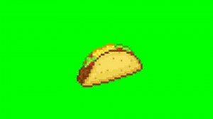 Taco de carne, Animación de alimentos pixel art