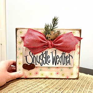 Snuggle Weather. Thick Chunky Winter Wood Sign. Winter Home Signs. Snowman Decor. Snowman Sign. Cuddle Sign. Let It Snow. Let’s Watch Snow. - Etsy