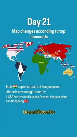 Day 21 of Top Comment changing the world map🗺. #foryou #explore #geography #country #world #comment