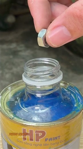 A great tip for storing and using paint in a can