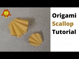 How to make Origami Scallop shell easy