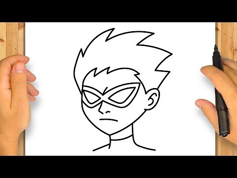 Como Desenhar o Robin dos Jovens Titãs | Passo a Passo Simples e Fácil