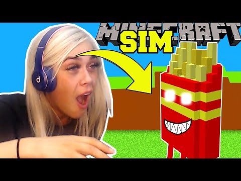 Minecraft: CLOUDY WITH A CHANCE OF MEATBALLS SIMULATOR! (RAINING FOOD!) Modded Mini-Game