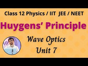Huygens’ Principle - Wave Optics Unit 7 Class 12 Physics AlexMaths JEE/NEET