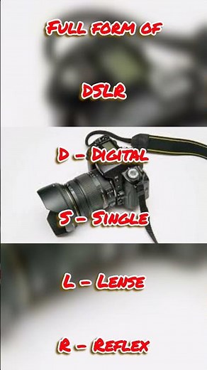DSLR Full Form #camera #dslr