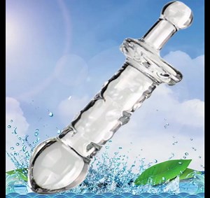 Glass Wand Anal Plug,Crystal Butt Plug Glass Anal Dildo Prostate Massager Sex Toy Glass Anal Dildo Adult Sex Toys Crystal Glass Pleasure Wand Dildo Glass Dildo Butt Plug for Women Men