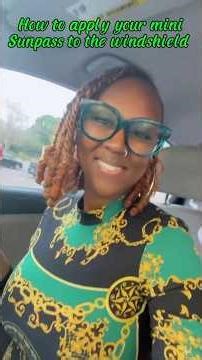 How to apply your mini Sunpass to your windshield