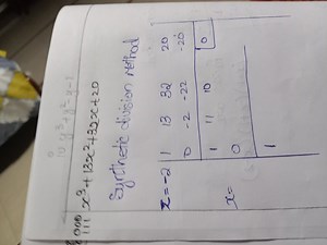 Solve the cubic equation using the synthetic division method:... | Filo