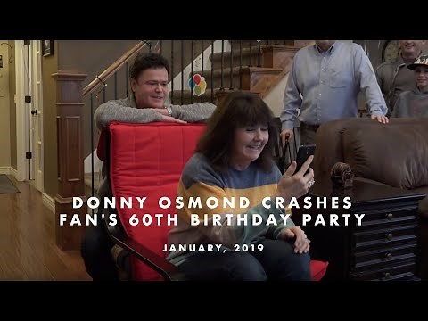 Donny Osmond Crashes Fan's 60th Birthday Party