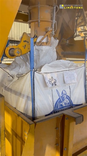 From quarry to cubicle! 🪨 🐄 Go behind the scenes at Bennettsbridge Limestone and see how our cubicle lime is bagged and ready for farms nationwide. 🚚 🚀 ☎️ Call us at 056 772 7317 to place your order. #winterfarming #dairyfarming | Bennettsbridge Limestone