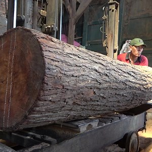 104K views · 957 reactions | sawing red huge log | Sawmill & Woodworking | Facebook