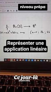Matrix of a Linear Map in Given Bases — Prep School Level Example