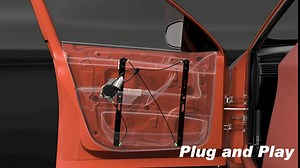 A-Premium Power Window Regulator with Panel Compatible with Porsche Cayenne 2011-2016 Front Passenger Side