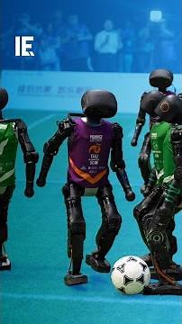 AI Humanoids Play Football in China Robo Games