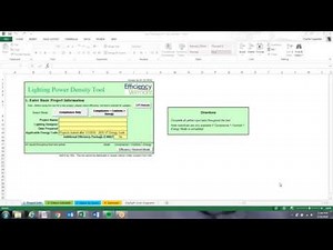 Lighting Power Density Tool Training Video