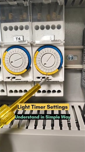 Light Timer Settings Part-1 #timer #light #settings #electrician #electrical