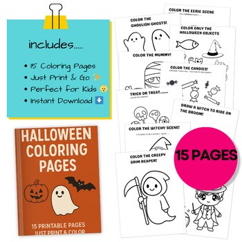 Halloween Coloring Pages | Fun Printable Activities for Preschool & Kindergarten