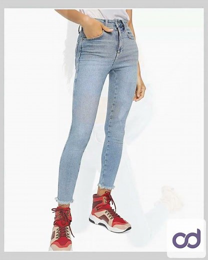 We the Free High Waist Raw Hem Ankle Denim Leggings 24