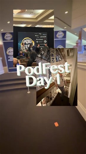 It's been a great day connecting with podcast hosts and creators at @Podfest! So grateful to be here--find us on #whova! #podfest #podfest2026