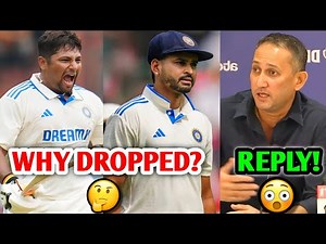Why Shreyas Iyer & Sarfaraz Khan got DROPPED? Ajit Agarkar REPLY! 😳| India Vs England Test Cricket