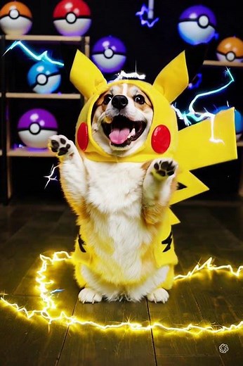 Pikachu Corgi ⚡🐾 The Most Electrifying Pokemon Ever