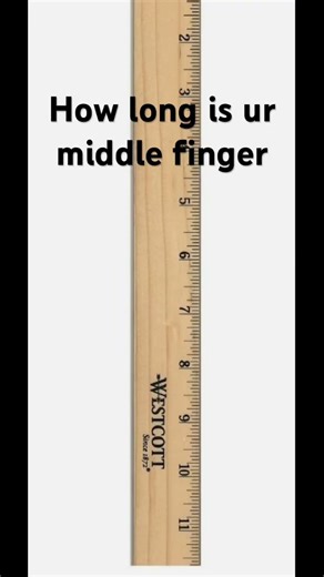 How long is ur middle finger?