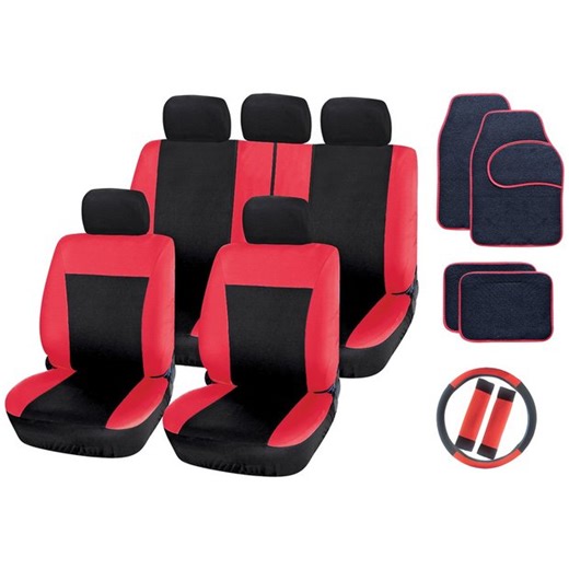 Buy Streetwize Red & Black Interior Car Set | Car seat covers | Argos