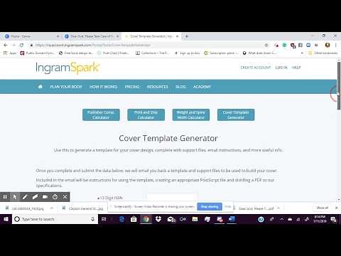 The Cover Template Generator For IngramSpark Is Fast, Easy, & Will Be Mailed Right To You