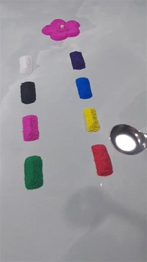 💝💐Multicolour Rangoli design...#viralvideo #rangolidesign