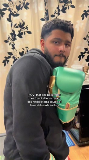 The Nonchalant Boxer: A Humorous Perspective