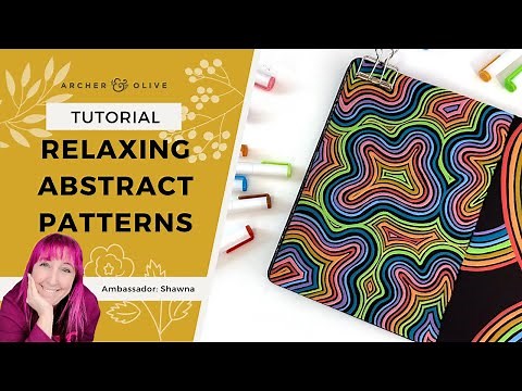 How to Draw Abstract Patterns Step by Step | Mindful Drawing Activity Ideas