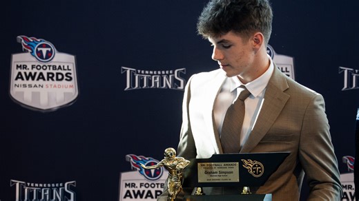 Graham Simpson won Mr. Football after brother Ty Simpson made surprise trip