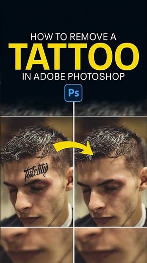 How to Remove Tattoo in Photoshop #Amgraphix #Tattoo #Remove #RemoveTattoo #Shorts #Photoshop