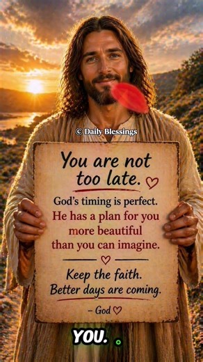 God’s timing is always perfect…even when you don’t understand it yet.