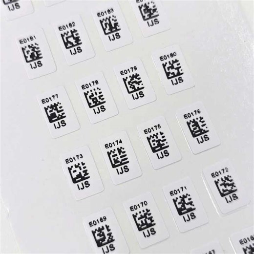 Strong Adhesive Custom QR Code Stickers Waterproof Paper Labels for Product Identification