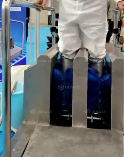Full-automatic Walk Through Sanitizer Hygiene Station Boot Washing Machine for Shoes