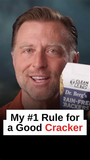 My #1 rule when buying a cracker… it must stabilize your blood sugar, not raise it! Check out my new grain-free crackers with only 2g of net carbs per serving: https://drbrg.co/4auMRbm Please note: This product cannot be combined with a supplement order. Shipping for this item is charged separately. Available to US customers only. I post new health content every day. Follow so you don’t miss it! | Dr. Eric Berg