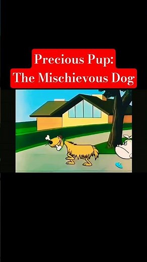 Battle For That Bone!🦴🤣#shortsfeed#preciouspup #cartoons#oldcartoons