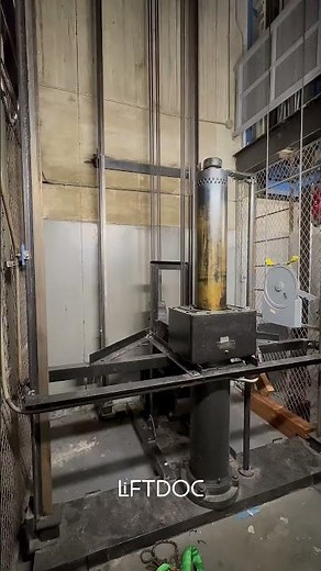 Elevator counterweight buffer test #liftdoc